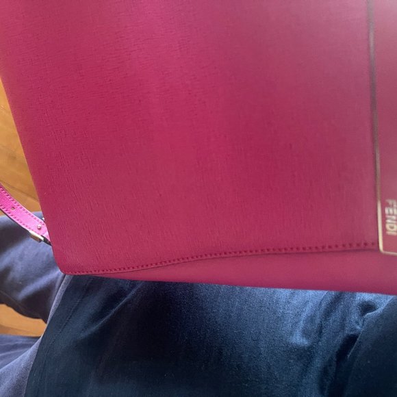 FENDI Vitello Elite Petite 2Jours Pink Handbag - Picture 5 of 8